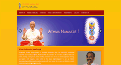 Desktop Screenshot of pranichealingdhyanasrm.com